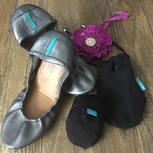 METALLIC PEWTER TIEKS, size 6